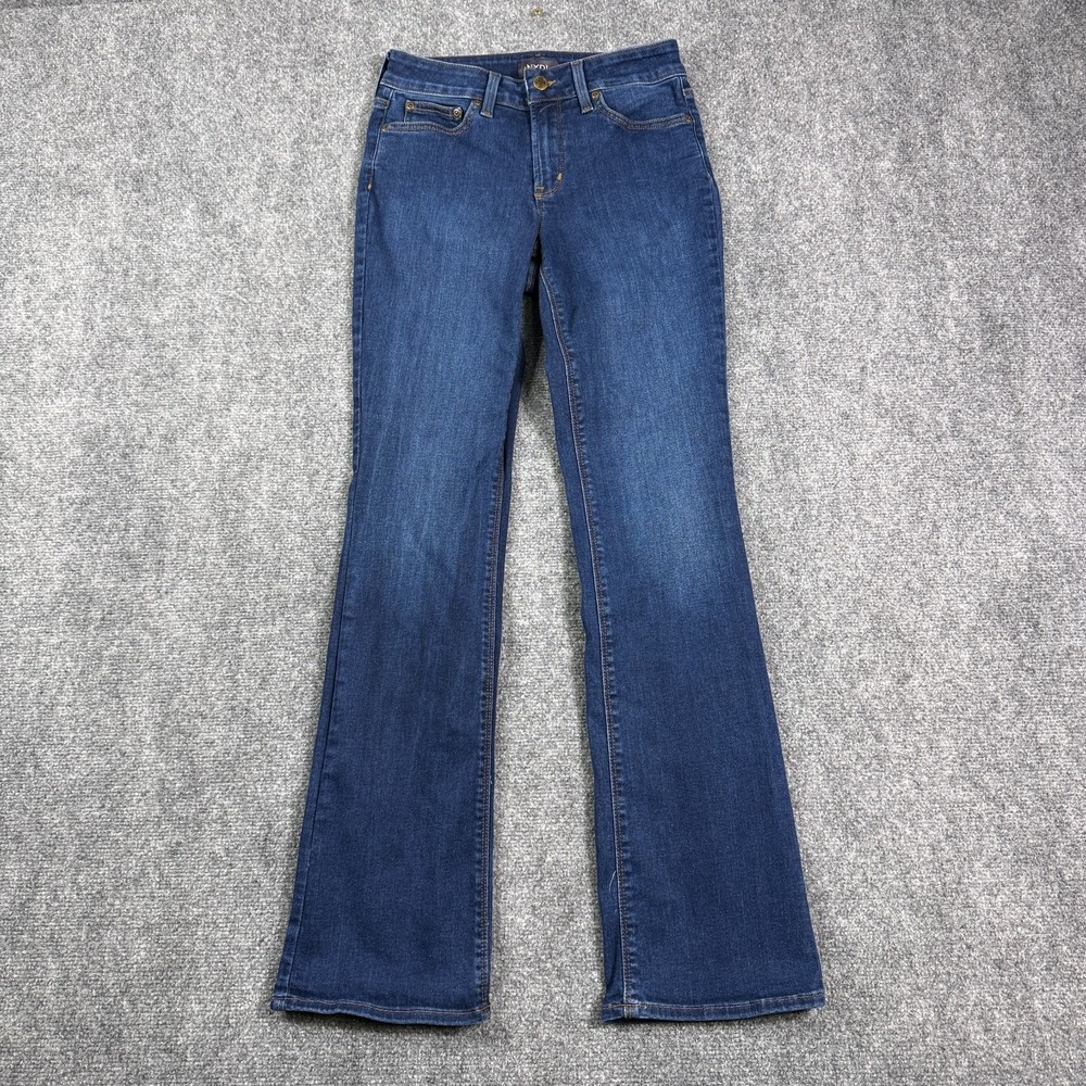 NYDJ Billie Mini Bootcut Jeans Size 4 Dark Wash Lift Tuck Technology Stretch